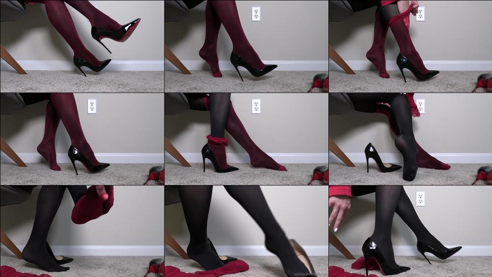 worshipamber 163906940 2021 06 30 stockings x pantyhose x stilettos 