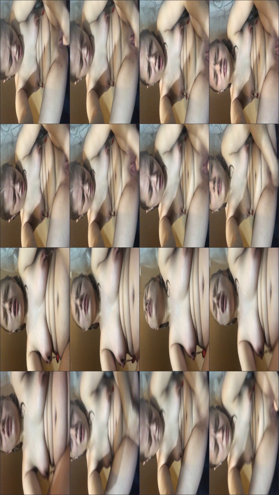 Lana Analise Shower Dildo Fucking