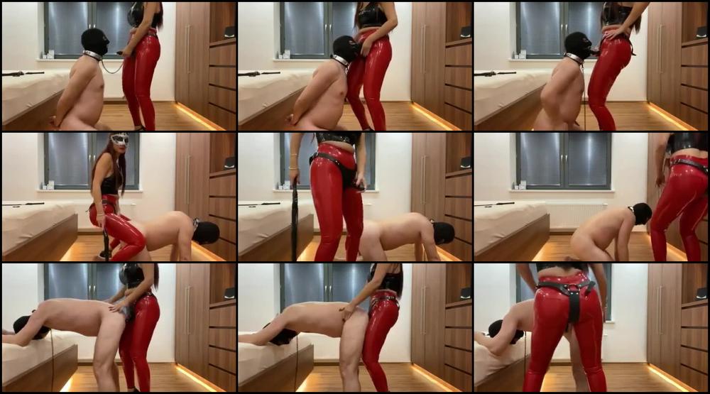 Pegging Strapon Punishment Blow Job