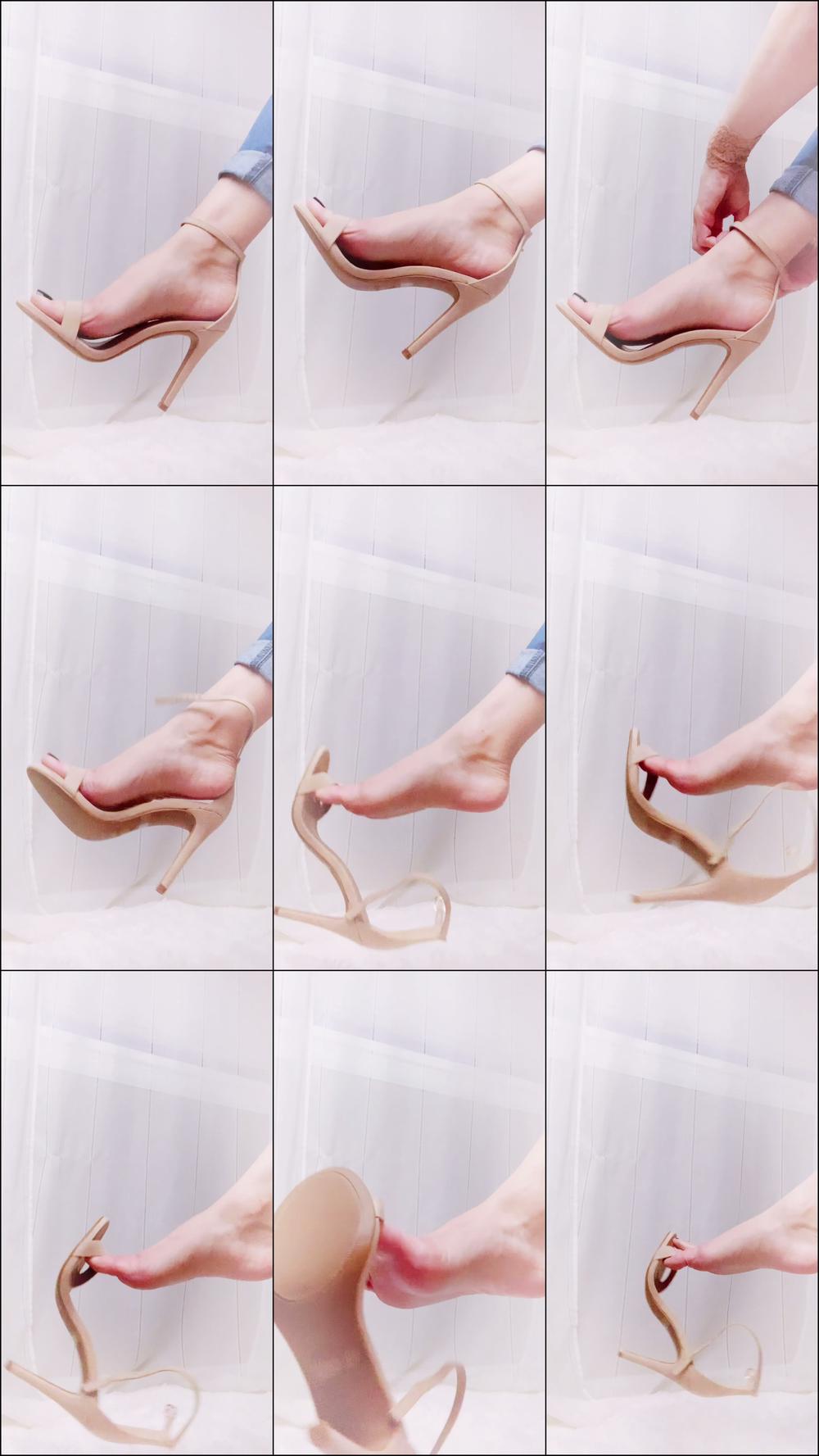 Giantess Feet Unaware Dangling Heels