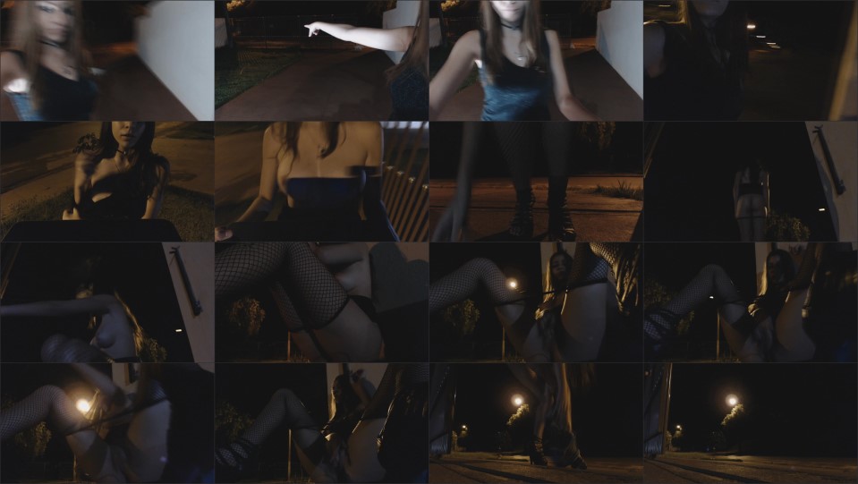 Sweet Teen Smoking And Masturbation In The Street