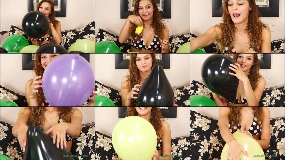 Danielle Fingernail Pops Balloons