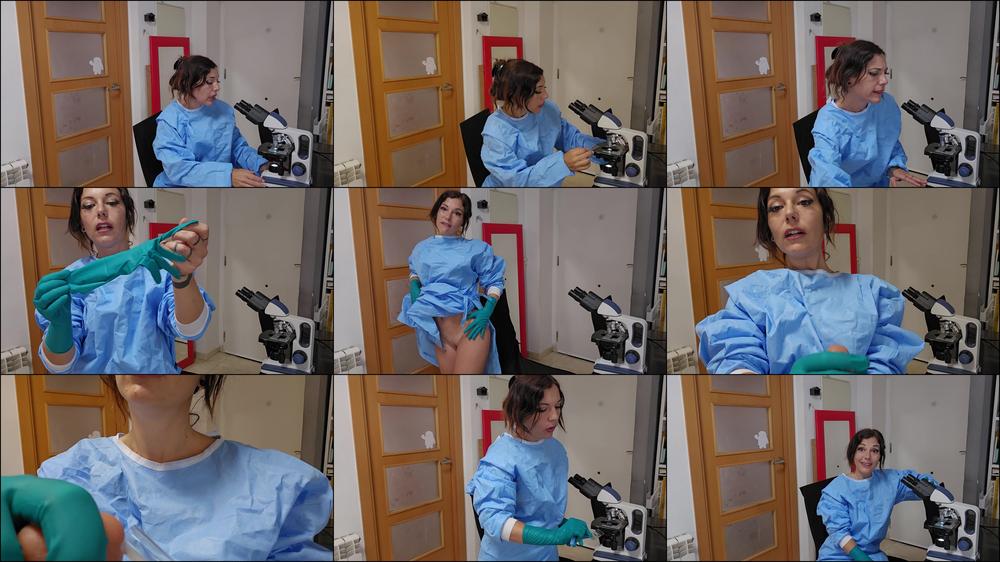 Medical Sperm Exam! Latex Gloves and Sperm Sample