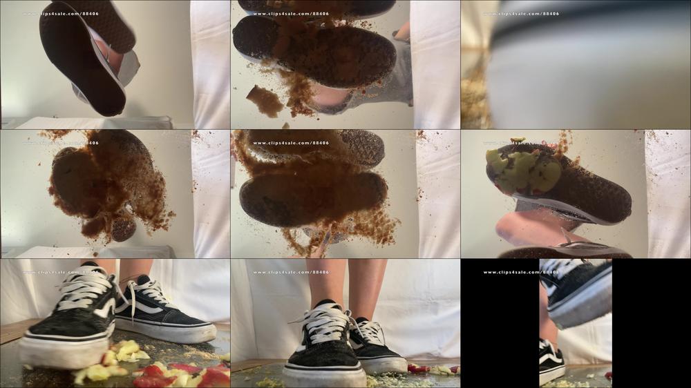 Tramplegirls Shoejobs and Cockcrush - A Crushing Dream Comes True - Food Crush, Pov And Underglass Views In Vans Old School Sneakers