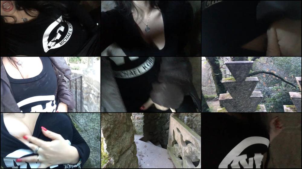 Playing so horny in a real old castle - January 28, 2018