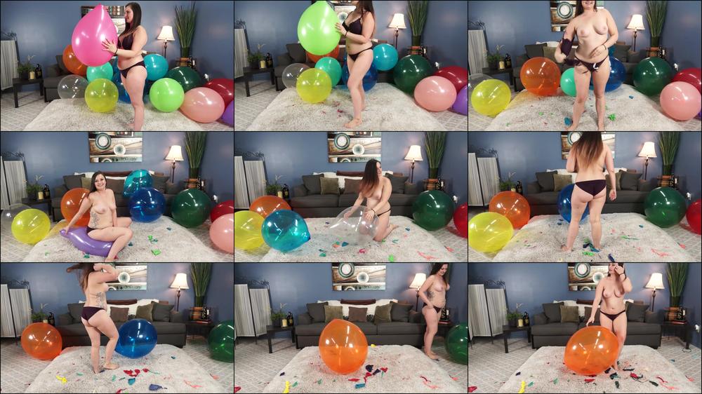 Valencia Sits Pops 17 & 24-inch Balloons