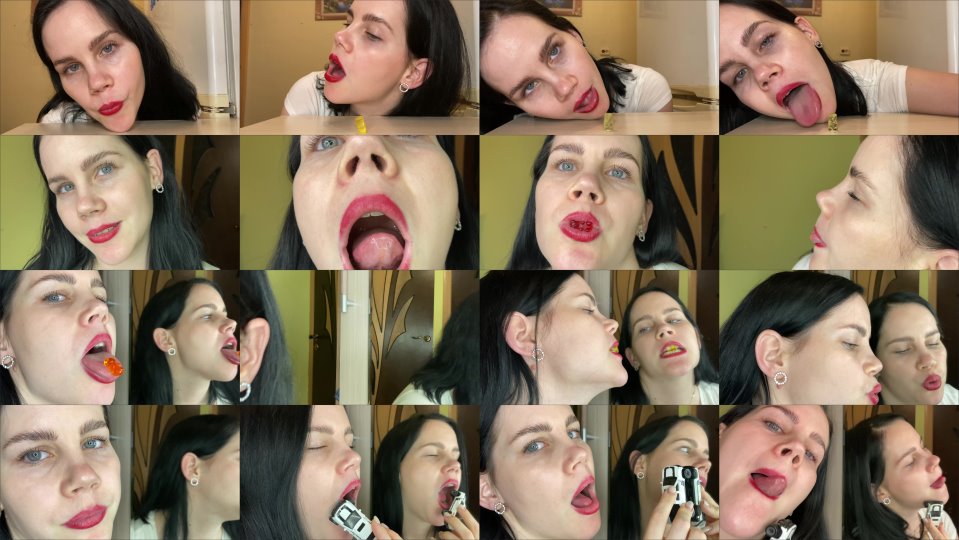 Annamanyvids Giantess Eats Gummy Bears And A Toy 4K