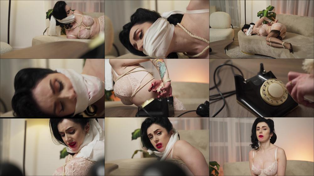 Bondage With Ropes Of A Brunette
