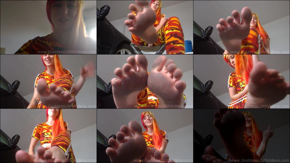 Goddess Lilith Lick My Dirty Feet Clean Pov