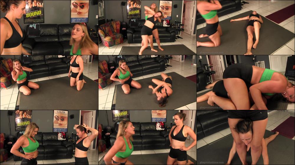 Megan Jones & Karly Salinas Wrestling