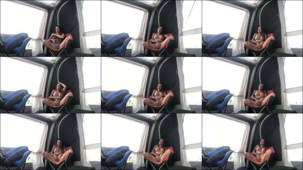 Naked Wank In Tent with HUGE Windows