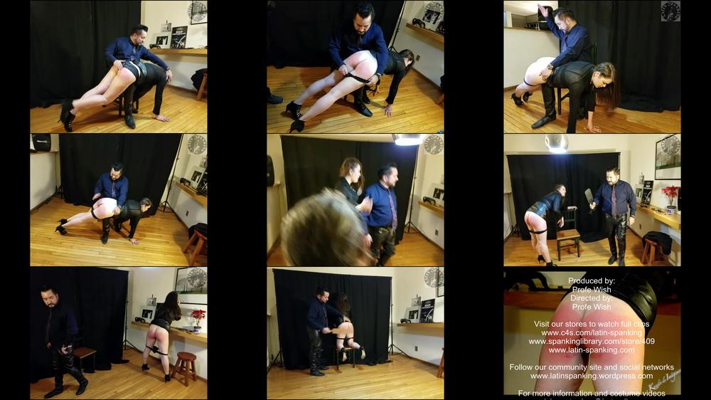 Latin Spanking - Daniella & Ivan Del Abismo Otk And Paddling Hq Mp4