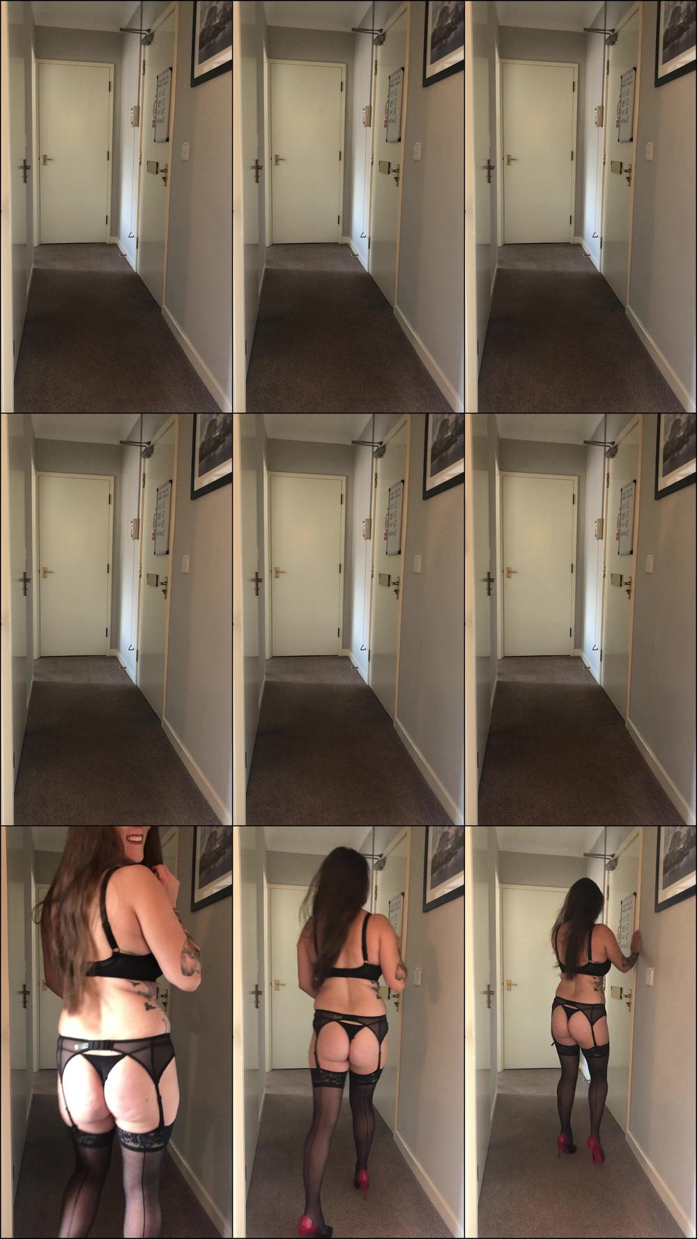 Answering Door in Slutty Underwear