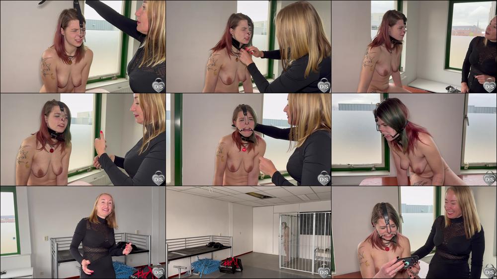 Humiliation with nose and mouth hook