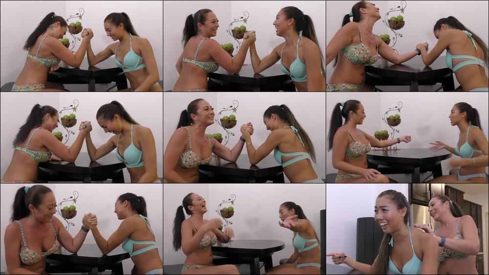 Asian Beauties: Arm Wrestle
