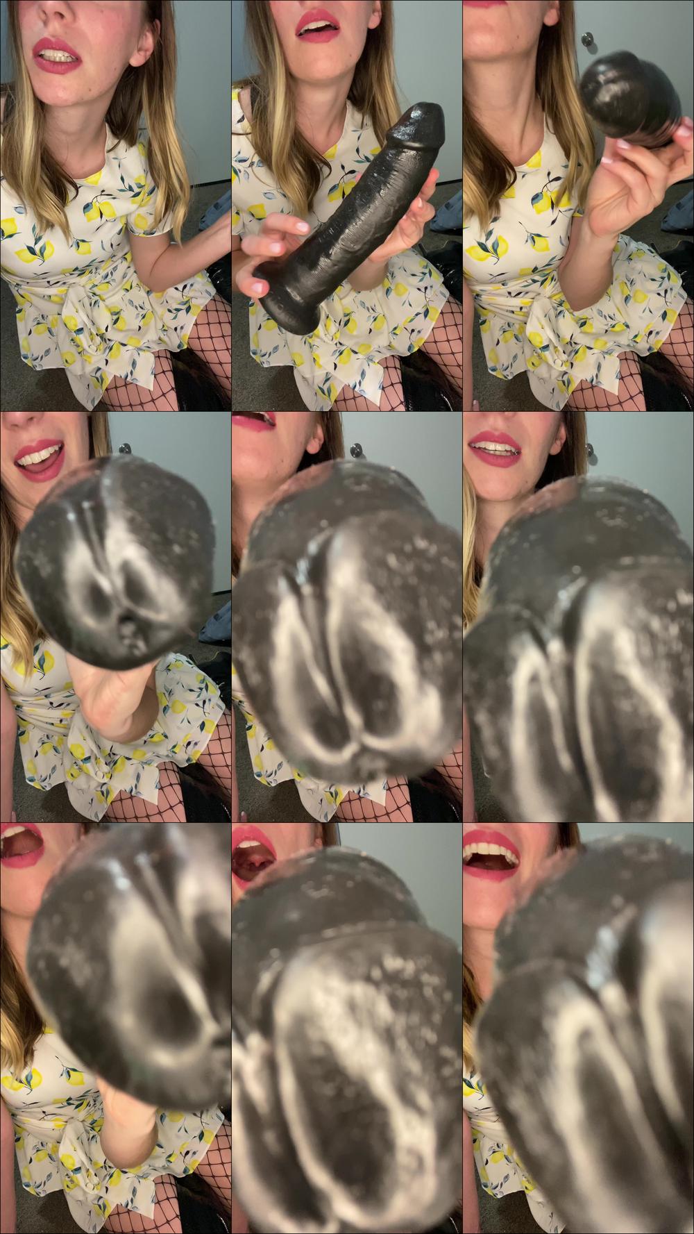 Mommy Teaches You To Suck a BBC Dildo