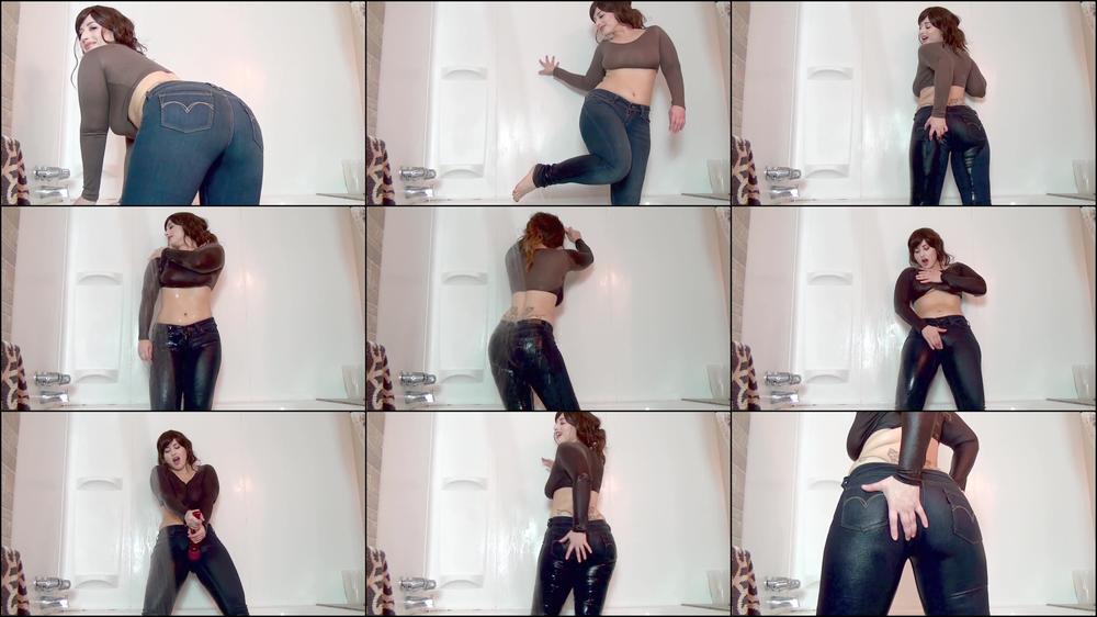 Shower & CuminMy Jeans Shiny Wet Ass HD - Aug 10, 2018