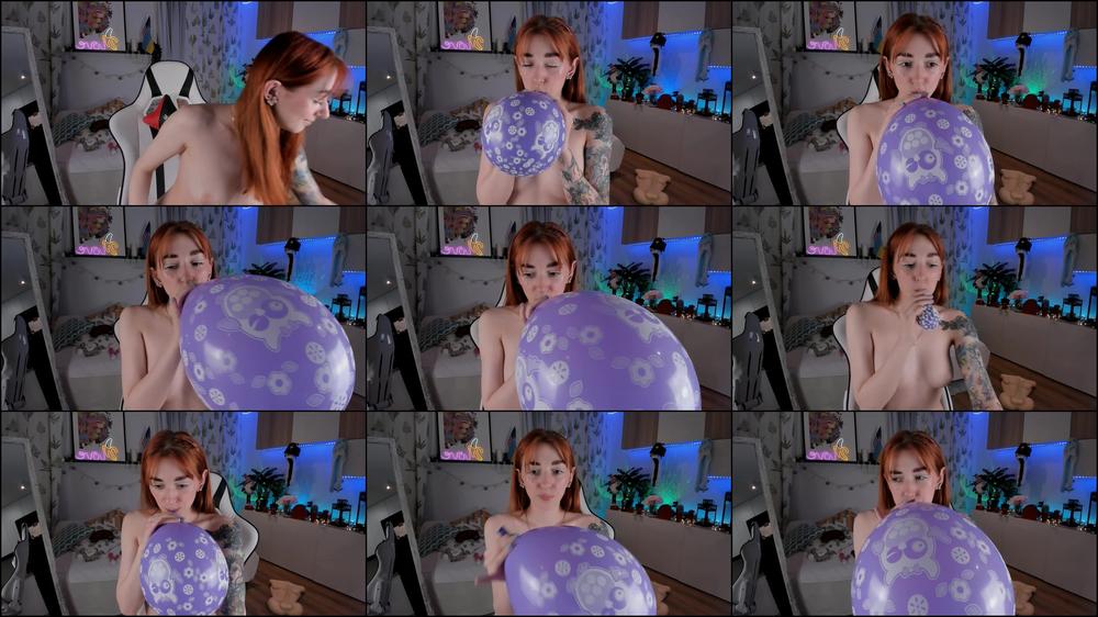 Blowing baloons and let them fly XD - May 20, 2023