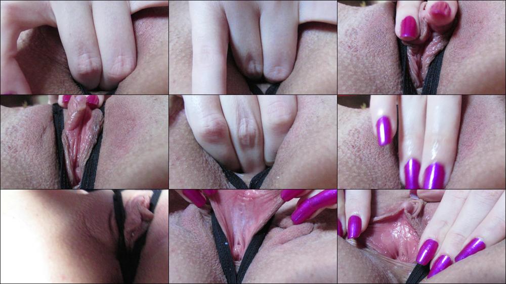 Cuteblonde666 Close Up Fingering Lips Play In Panty