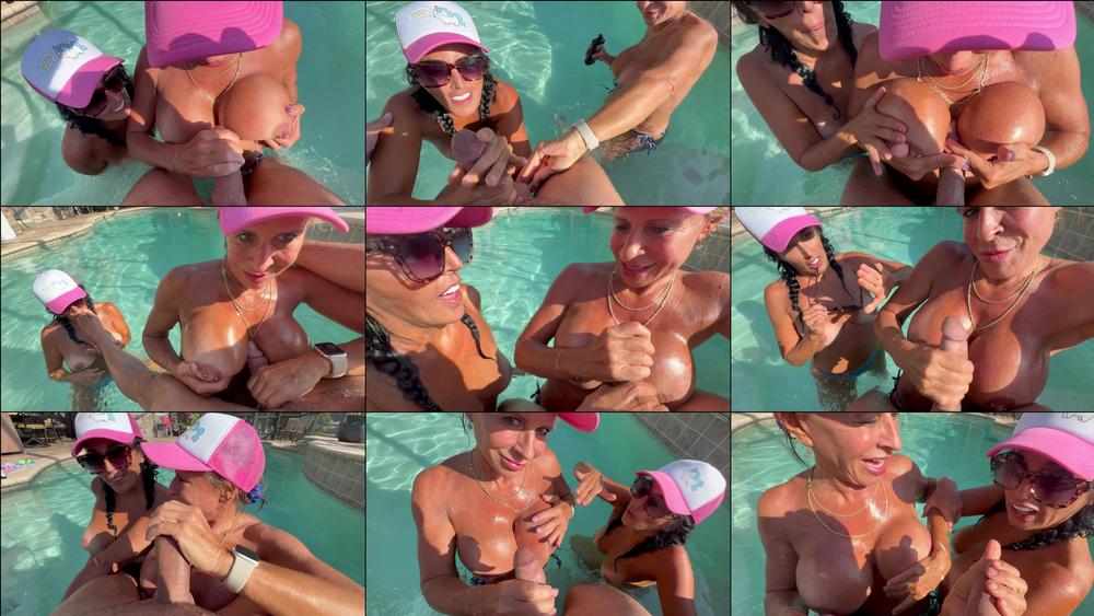 Abi James & Sunni Daize Give Memorial Day Duo Pool Cum Blast - May 27, 2024