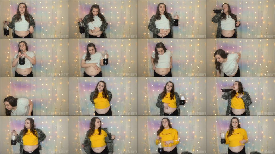 Dirtybirdyy Bloated Belly Play And Burping In 2 Tops