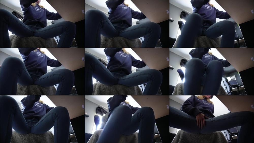 Gamer Girl Pisses In Her Jeans While Gaming Part One