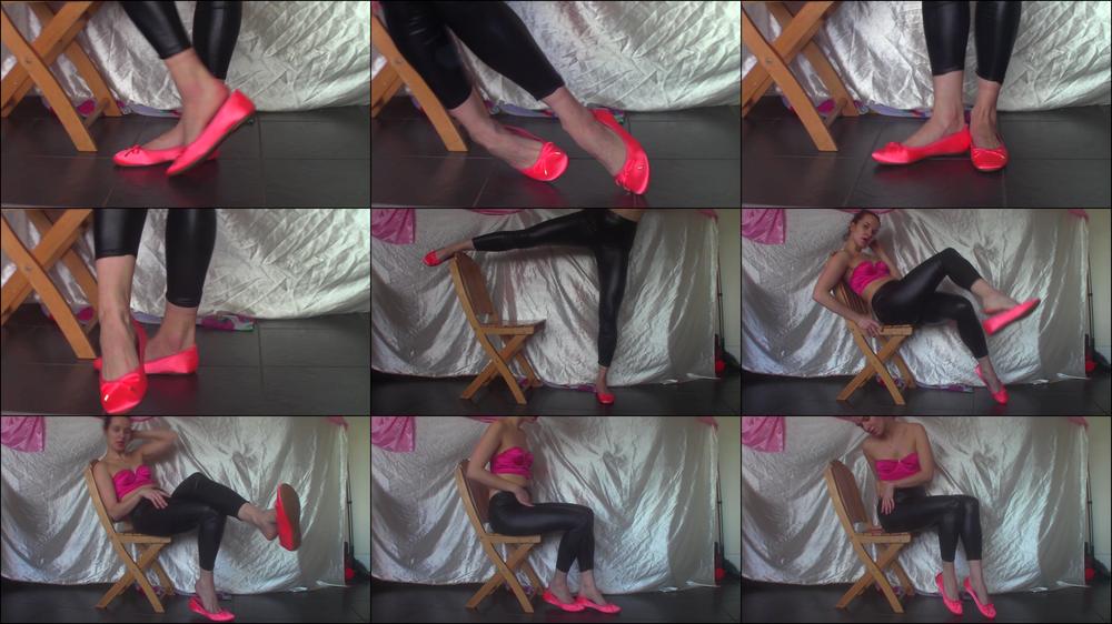 Coral Satin Flats Worship