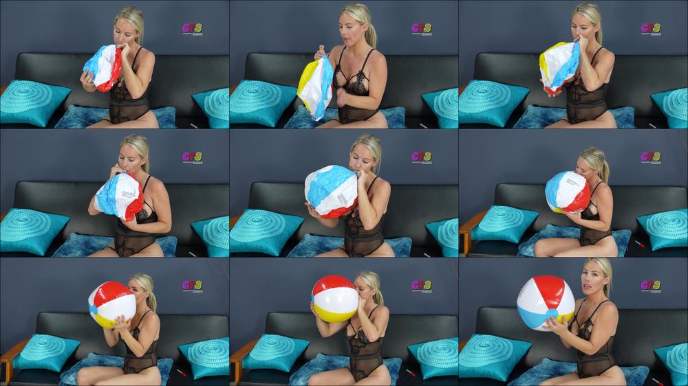 Bunny Inflates, Signs Beach Ball 4 Fan