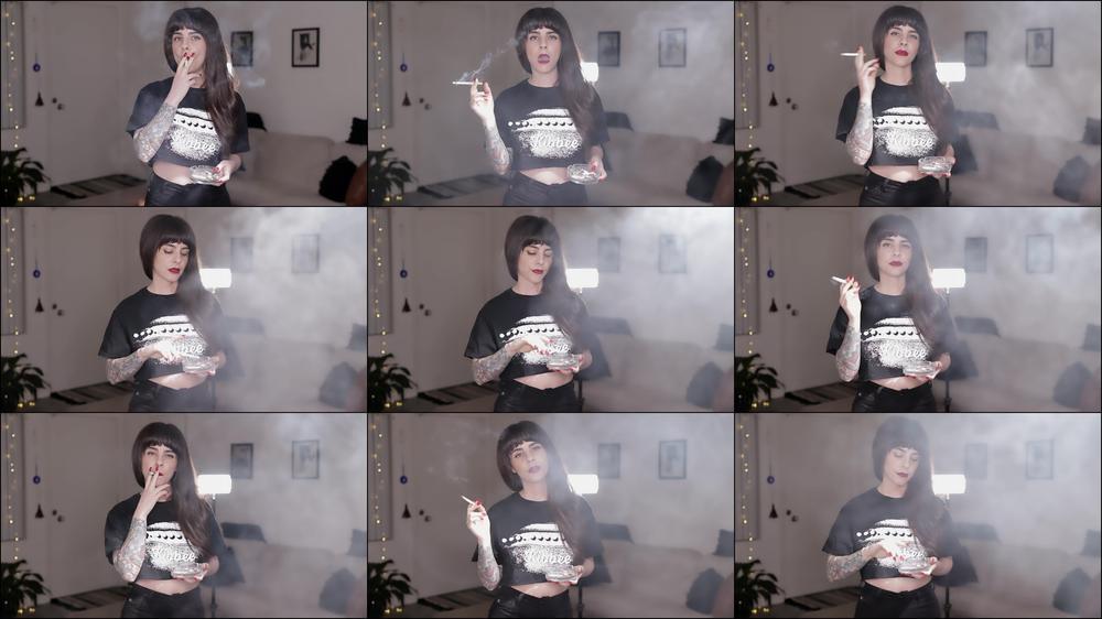 Smoking Cork in Cut Off T Shirt