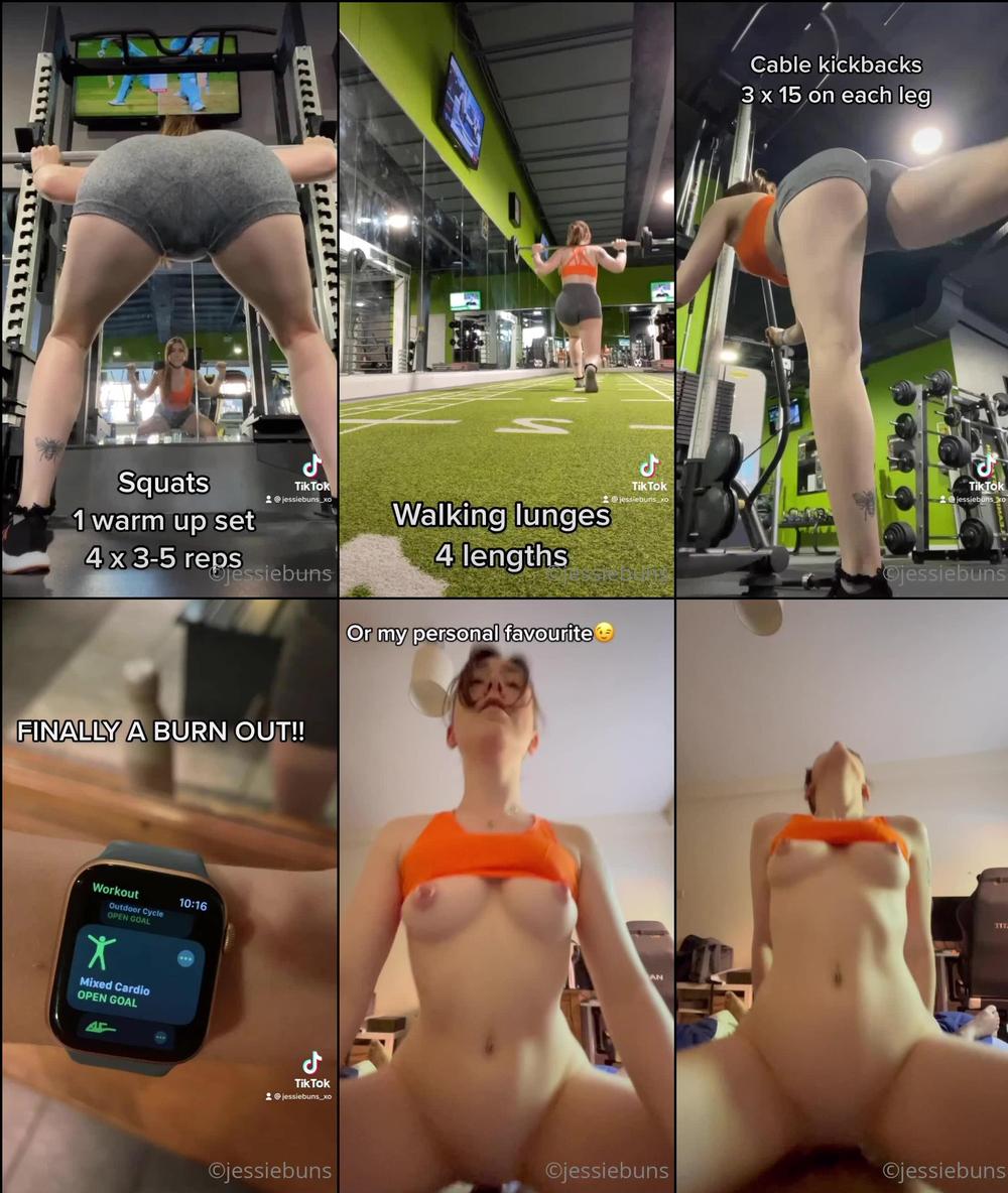 jessiebuns 02 06 2021 2125636916 What do you think of my glute workout  also check out my alternate ending on tiktok (@