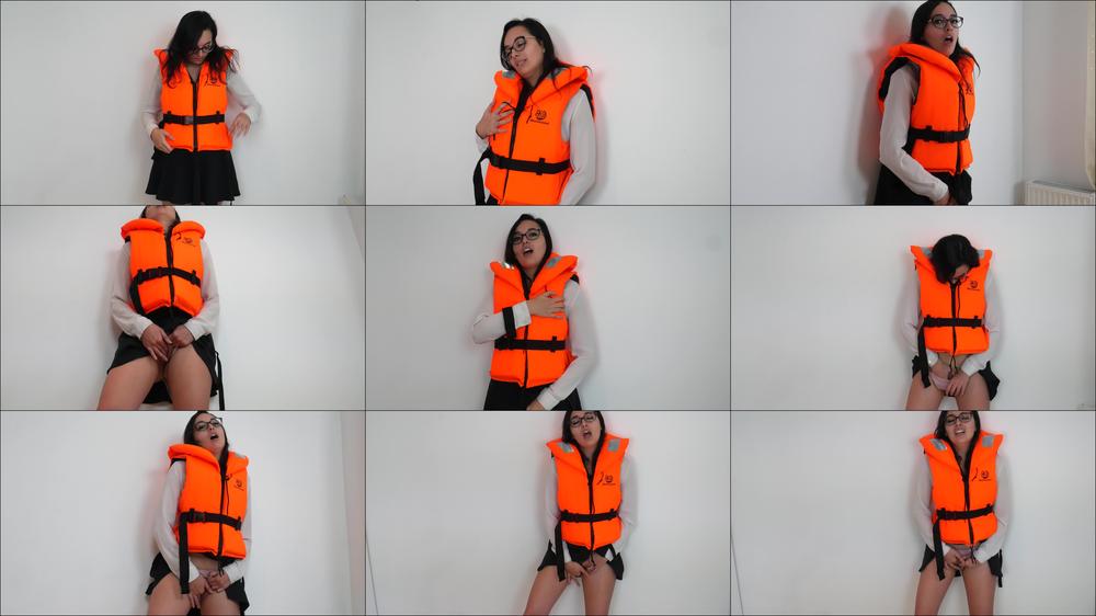 Playing With My Lifejacket And My Pussy