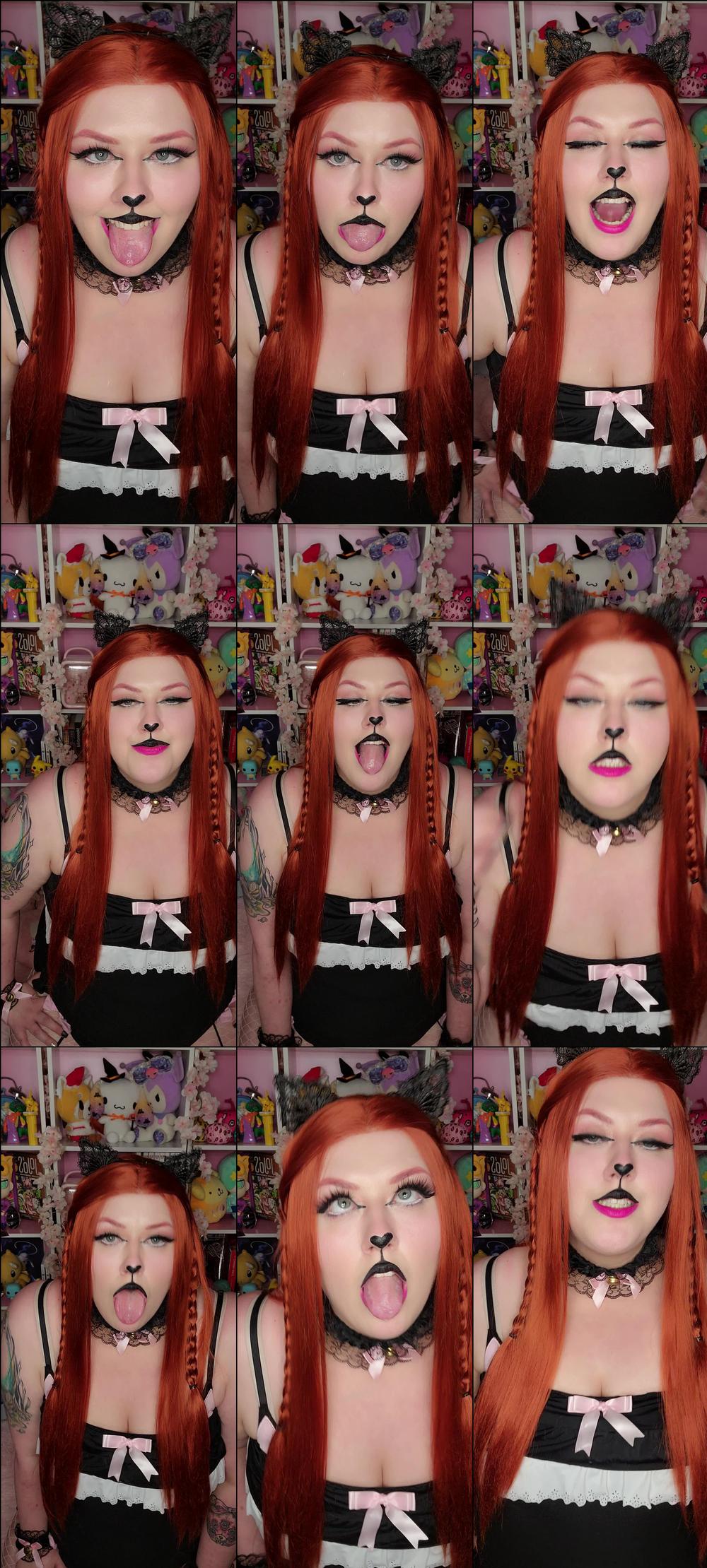 Goth Kitten dripping Ahegao - April 04, 2022