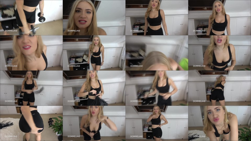 Dommelia - Ballbusting The Gym Creep