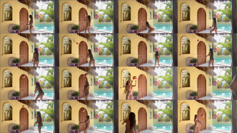 Ciren Verde Playing By The Pool Freebie