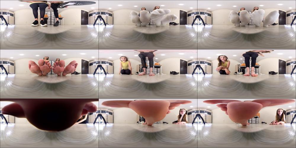 Under Giantess Soles - Erin & Ashley - Punishment For Nasty Roommate Vr 360 4K