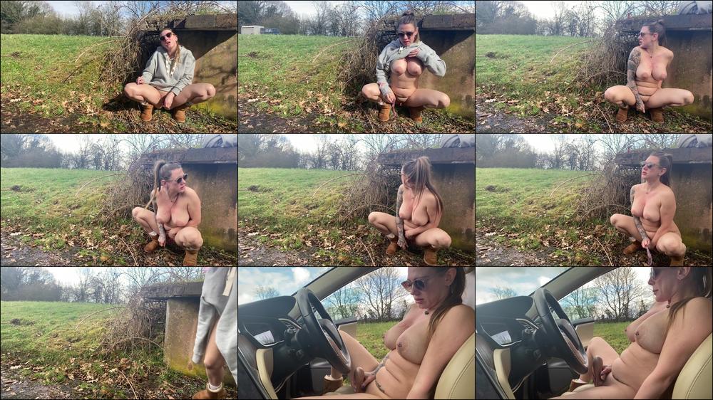 10 MINS OF RISKY NAKED ROADSIDE FUN