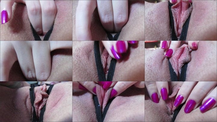 Cuteblonde666 Close Up Fingeringlips Play In Panty