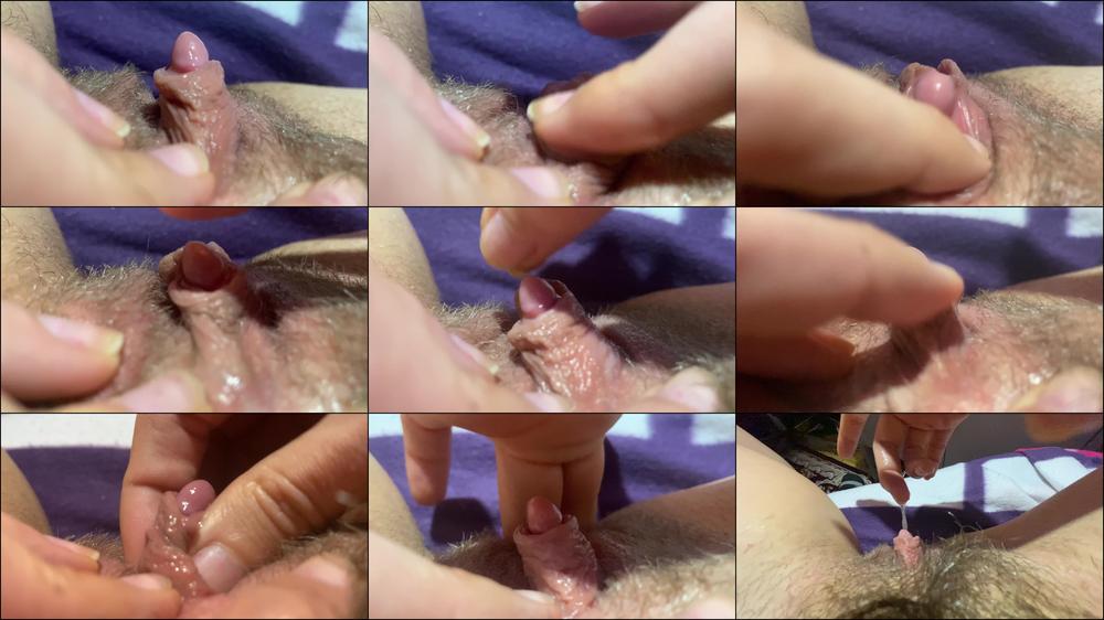 Cuteblonde666 Huge Clit Jerking Orgasm Extreme Closeup