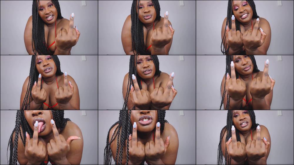 Lips & Finger Flip Off