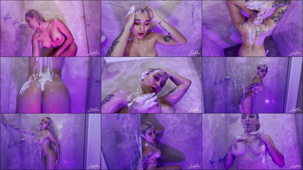 Lot of shampoo on my body