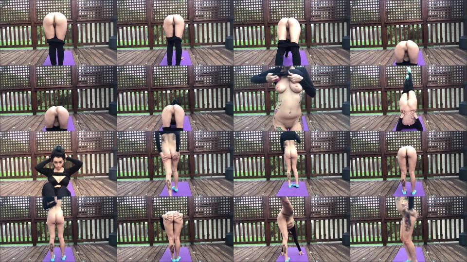 Brattybella Stretchtwerk On Daddys Patio