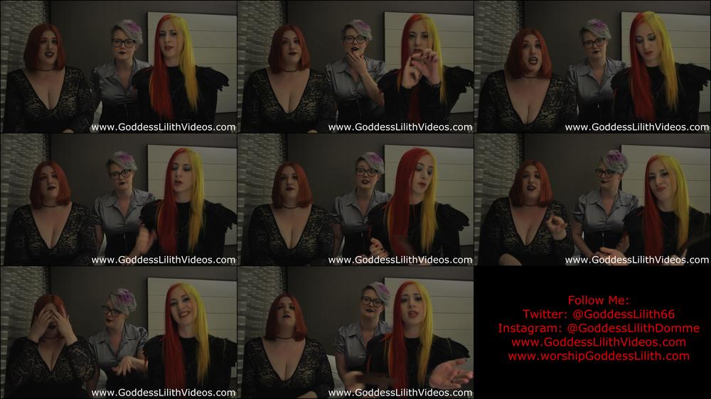 Goddess Lilith 3 Hot Dommes Mock Your Puny Cock
