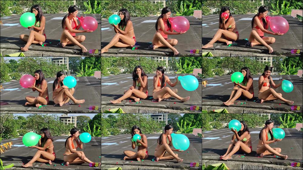 Tori and Gaby Outdoor Blow to Pop B2P