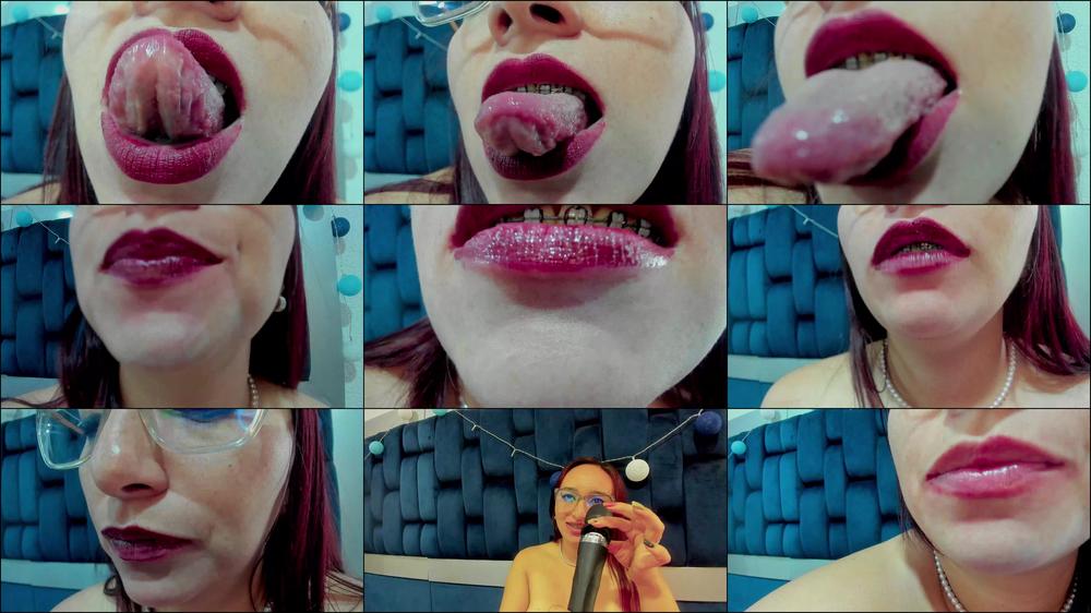 Saliva Sensuality dirty open mouth