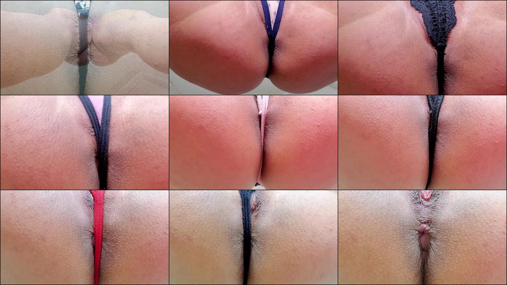 Extreme Close Up Ass Hole in Thongs - May 06, 2020