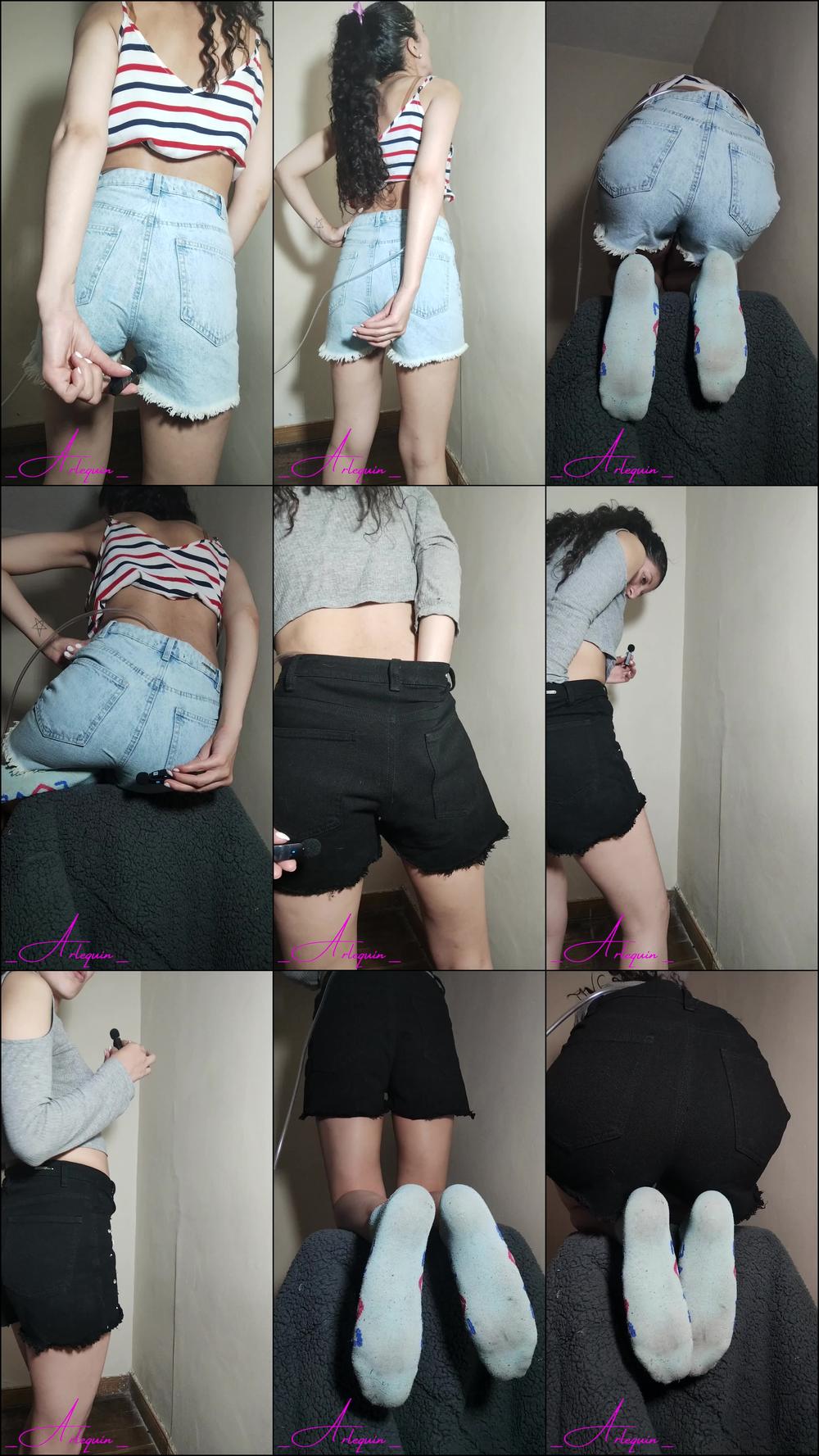 POV ASMR BEST LOUD LONG FARTS IN MINI JEAN SHORT ON UR FACE