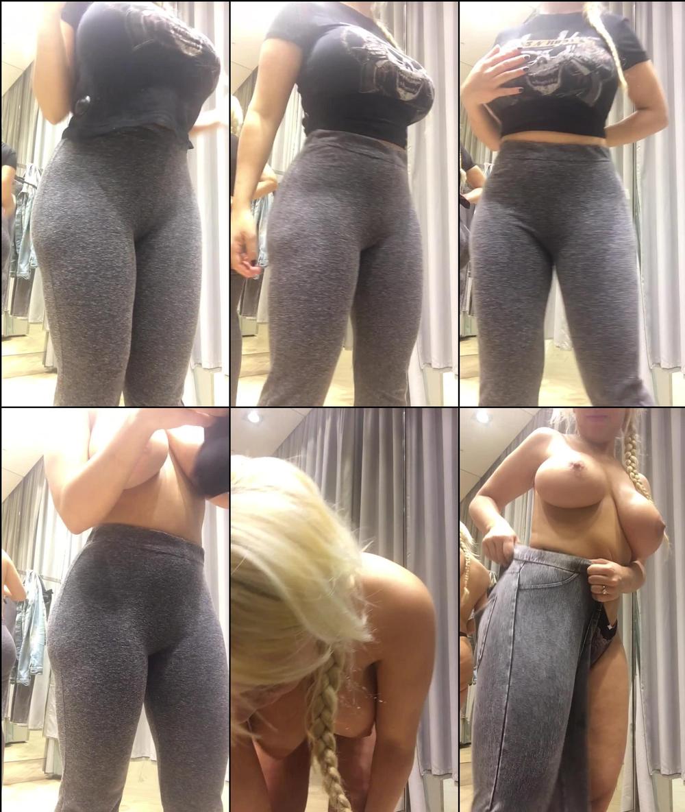 blondie oficial 1114982 trying on some new clothes in public changing room 1