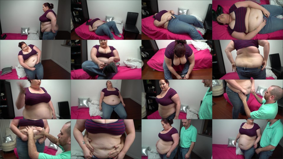 Elizaallure Trying On Tight Jeans