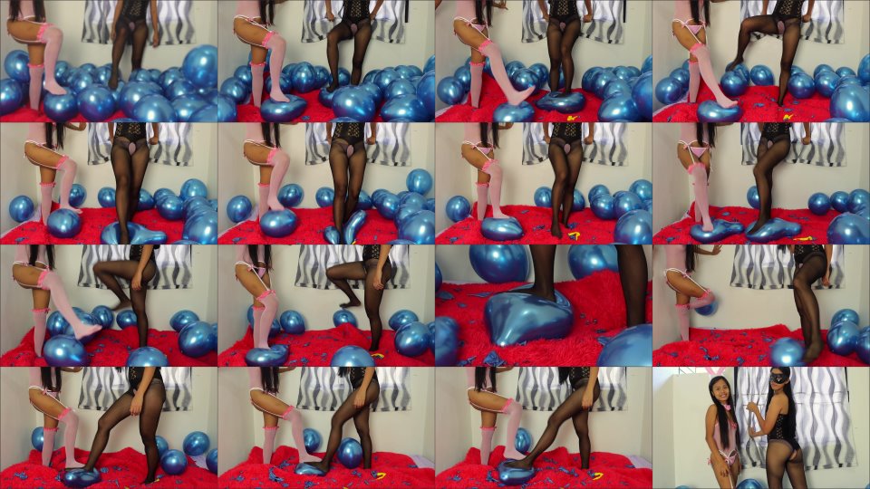 Asianloonergirls Bunny Sisters Stocking Feet Stomp To Pop