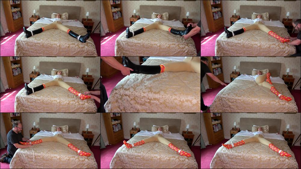 Ariel Anderssen Spreadeagled Boots Pulled Off